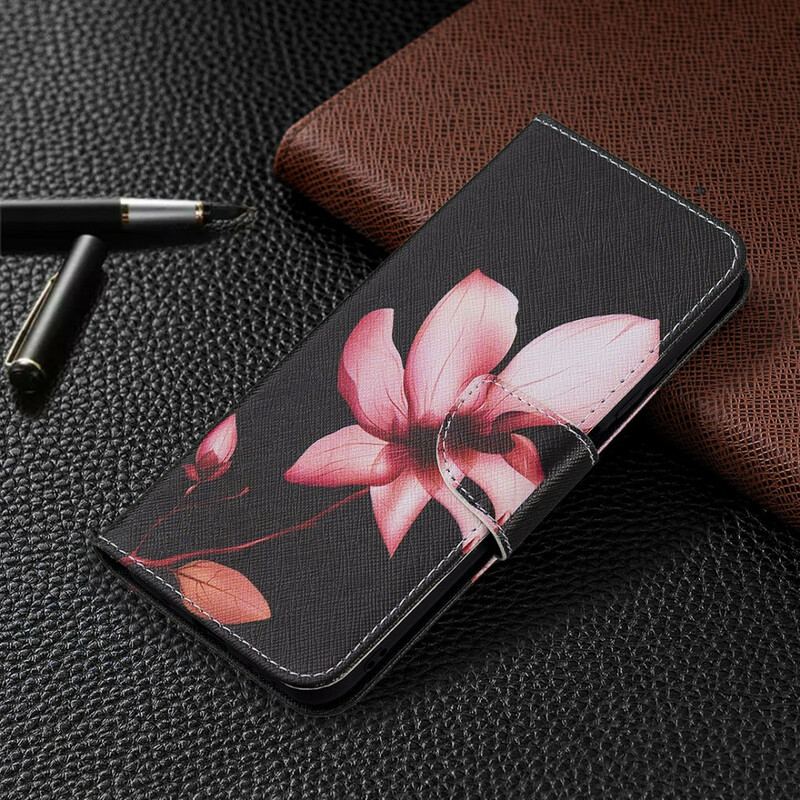 Capa Flip Para Poco M3 Pro 5G Flor Rosa