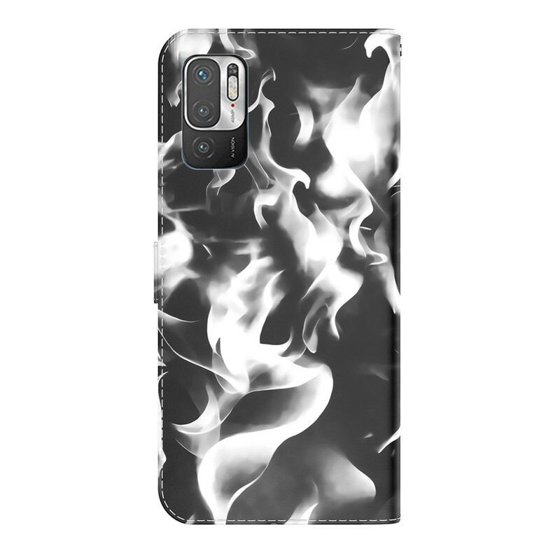 Capa Flip Para Poco M3 Pro 5G Padrão Abstrato