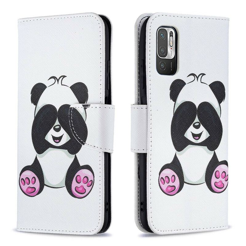 Capa Flip Para Poco M3 Pro 5G Panda Divertido