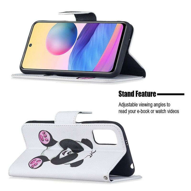 Capa Flip Para Poco M3 Pro 5G Panda Divertido