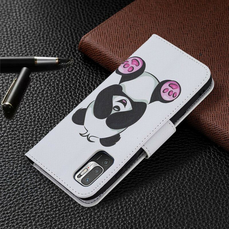 Capa Flip Para Poco M3 Pro 5G Panda Divertido