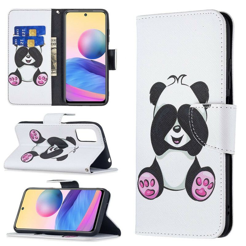 Capa Flip Para Poco M3 Pro 5G Panda Divertido