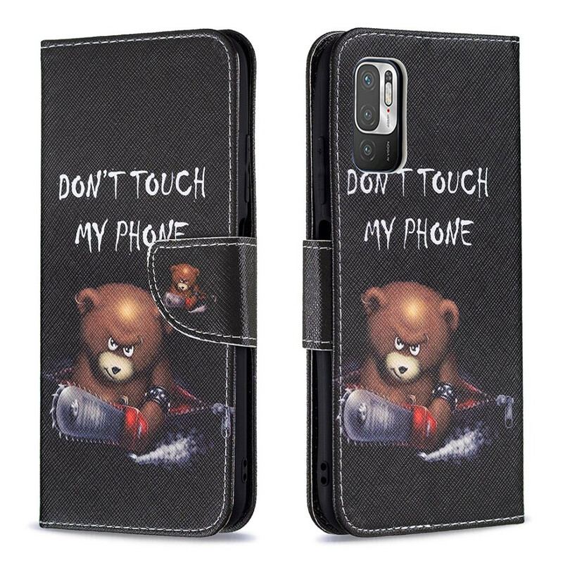 Capa Flip Para Poco M3 Pro 5G Urso Perigoso