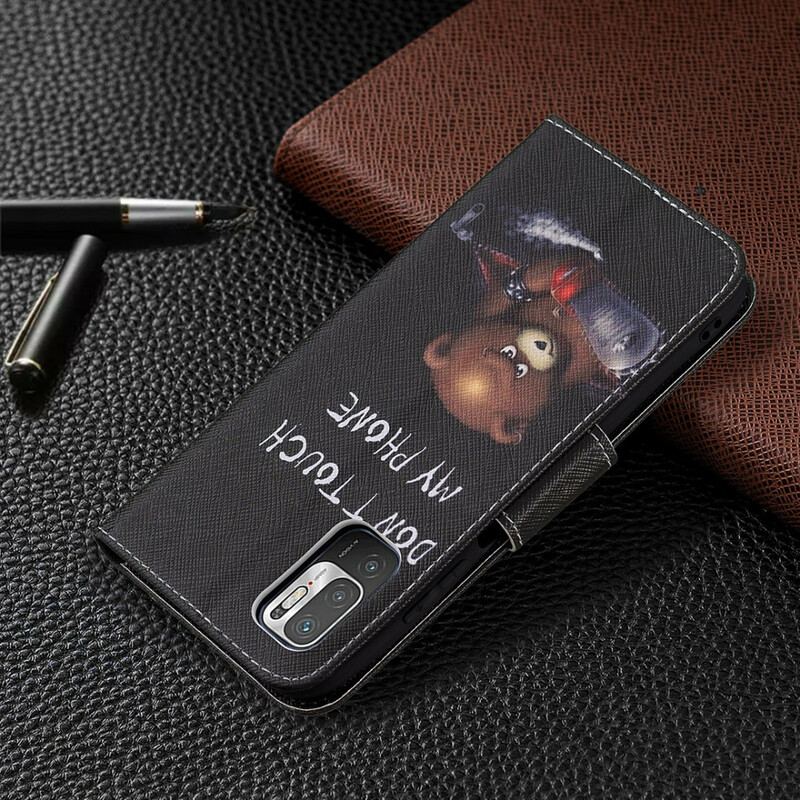 Capa Flip Para Poco M3 Pro 5G Urso Perigoso