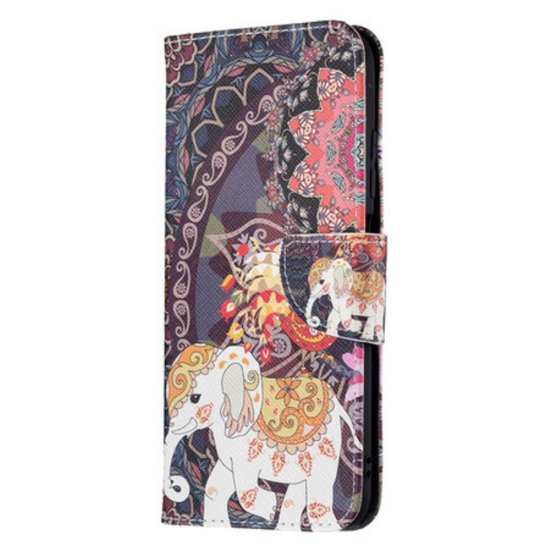 Capa Folio Para Poco M3 Pro 5G Elefante Indiano