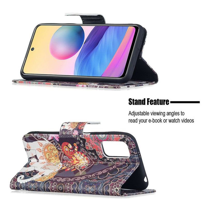 Capa Folio Para Poco M3 Pro 5G Elefante Indiano