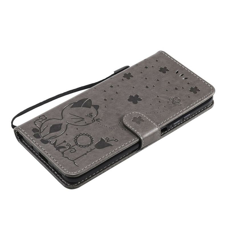 Capa Folio Para Poco M3 Pro 5G Gato Anino