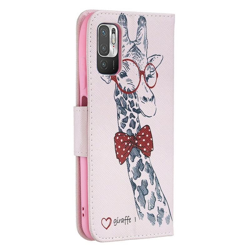 Capa Folio Para Poco M3 Pro 5G Girafa Inteligente