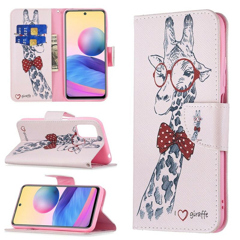 Capa Folio Para Poco M3 Pro 5G Girafa Inteligente