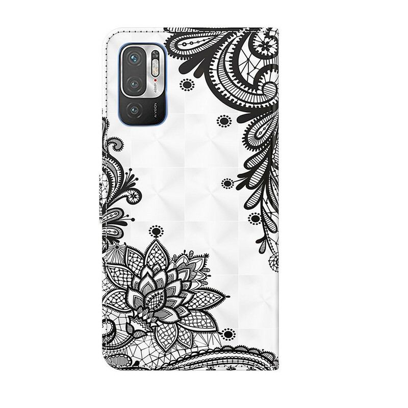 Capa Folio Para Poco M3 Pro 5G Renda Chique