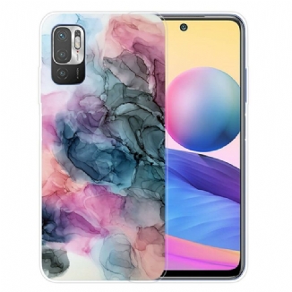 Capa Para Poco M3 Pro 5G Mármore Colorido