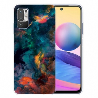 Capa Para Poco M3 Pro 5G Nuvens Coloridas