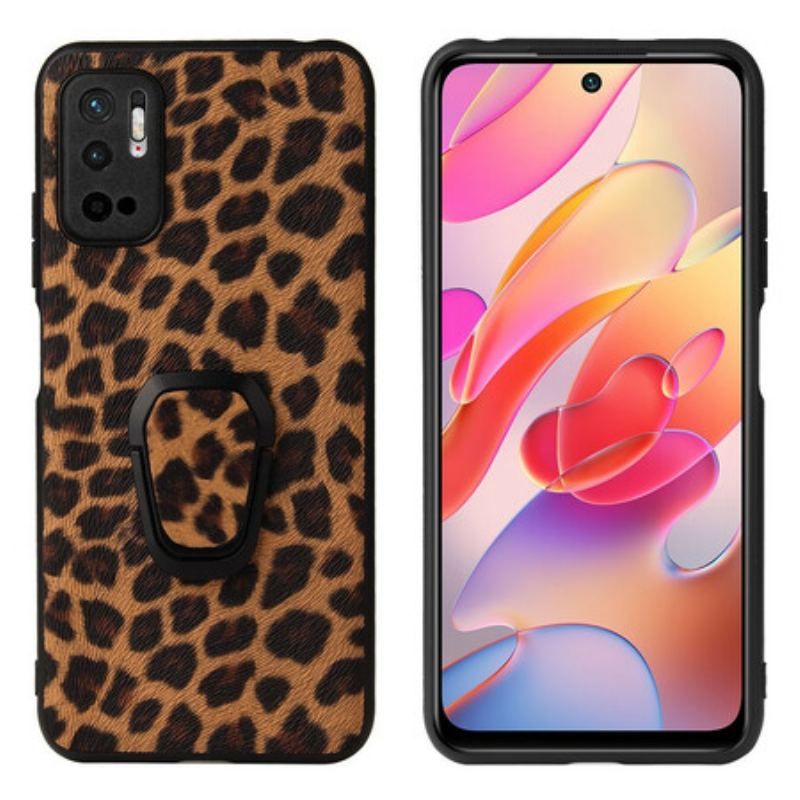 Capa Para Poco M3 Pro 5G Suporte De Anel De Leopardo