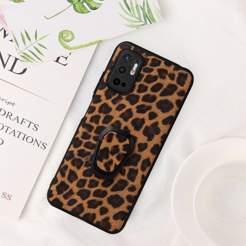 Capa Para Poco M3 Pro 5G Suporte De Anel De Leopardo