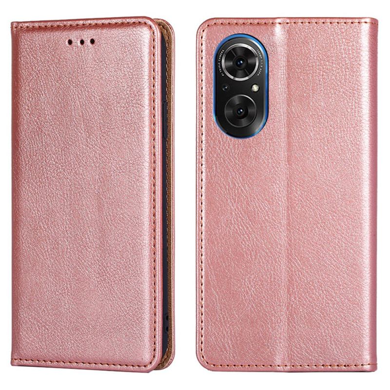 Capa De Celular Para Honor 50 SE Flip Cor Sólida