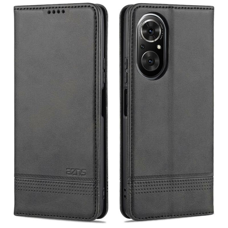 Capa De Celular Para Honor 50 SE Flip Couro Sintético Azns