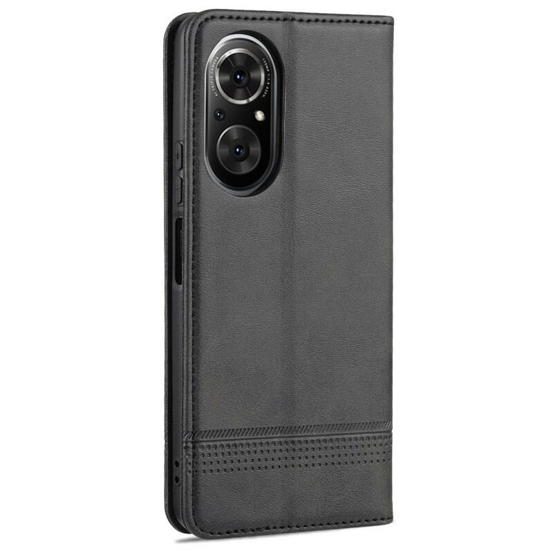 Capa De Celular Para Honor 50 SE Flip Couro Sintético Azns