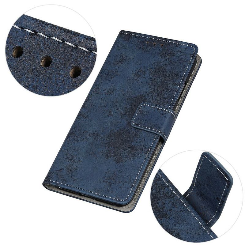 Capa Flip Para Honor 50 SE Efeito Couro Vintage