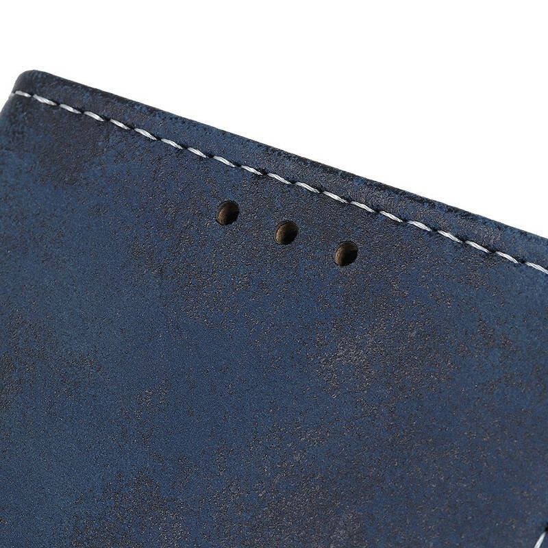 Capa Flip Para Honor 50 SE Efeito Couro Vintage