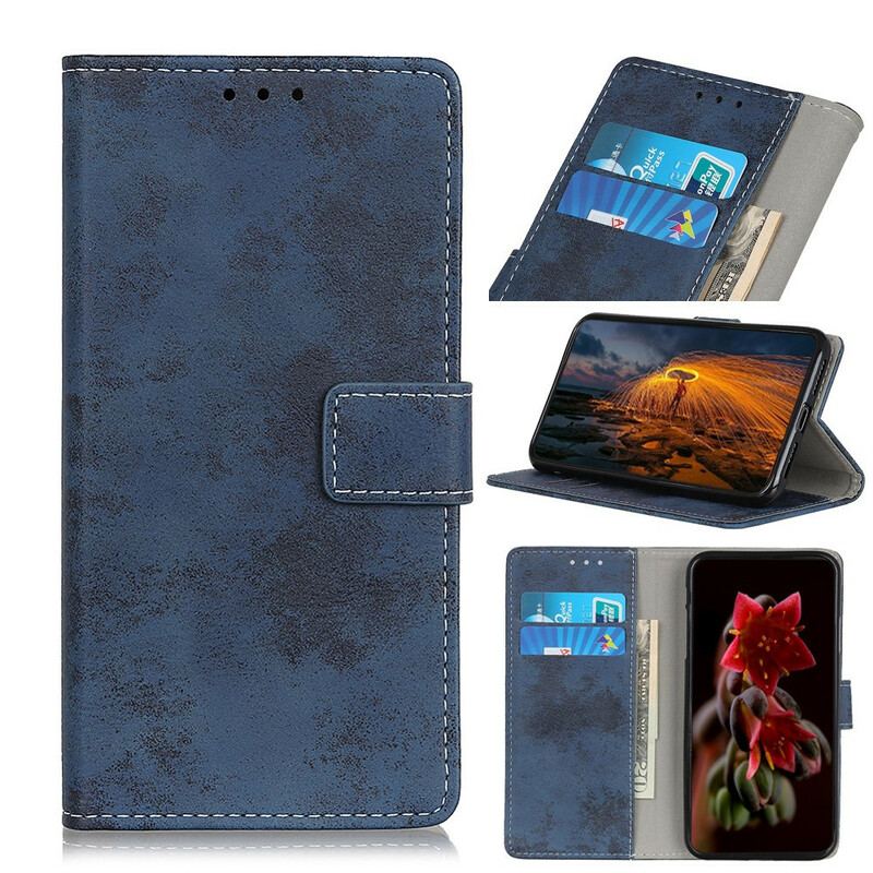 Capa Flip Para Honor 50 SE Efeito Couro Vintage