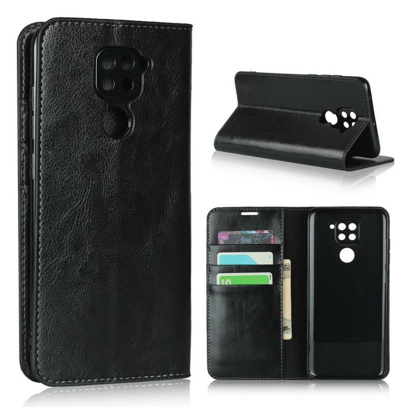 Capa De Celular Para Xiaomi Redmi Note 9 Flip Couro Legitimo