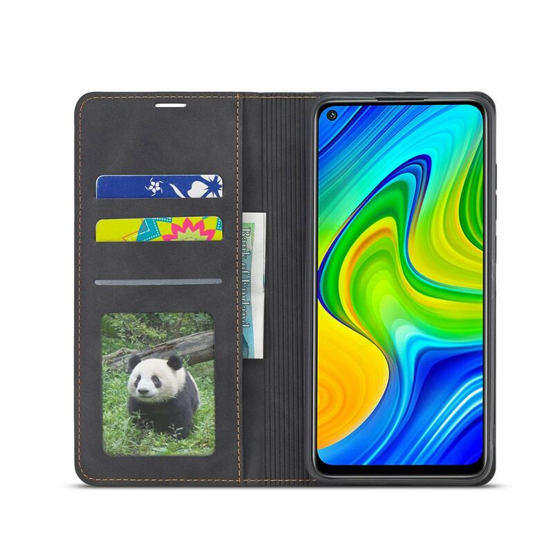 Capa De Celular Para Xiaomi Redmi Note 9 Flip Forwenw Efeito Couro