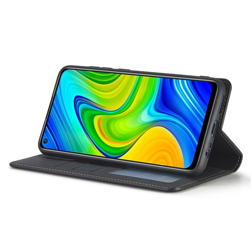 Capa De Celular Para Xiaomi Redmi Note 9 Flip Forwenw Efeito Couro