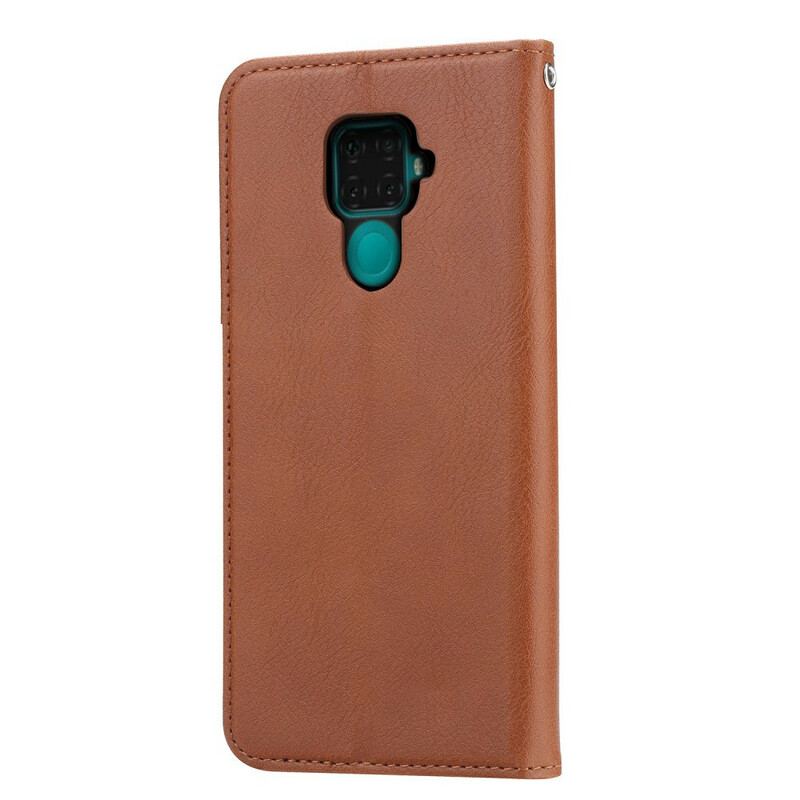 Capa De Celular Para Xiaomi Redmi Note 9 Flip Titular De Cartão De Couro Sintético