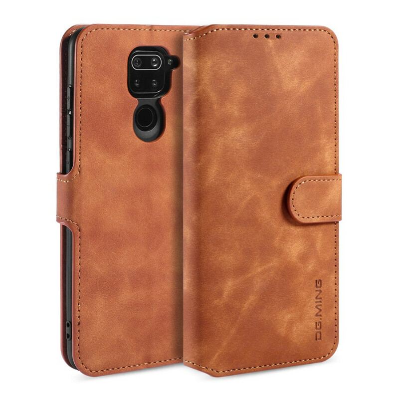 Capa Flip Para Xiaomi Redmi Note 9 Dg.ming Retro