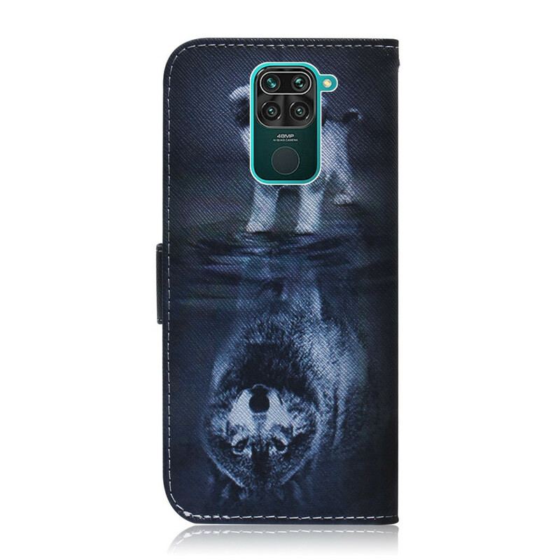 Capa Flip Para Xiaomi Redmi Note 9 Ernesto O Lobo