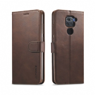 Capa Flip Para Xiaomi Redmi Note 9 Lc.imeeke Efeito Couro