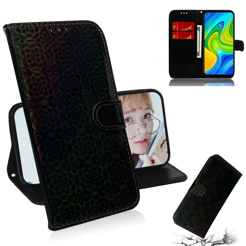 Capa Folio Para Xiaomi Redmi Note 9 Cor Pura