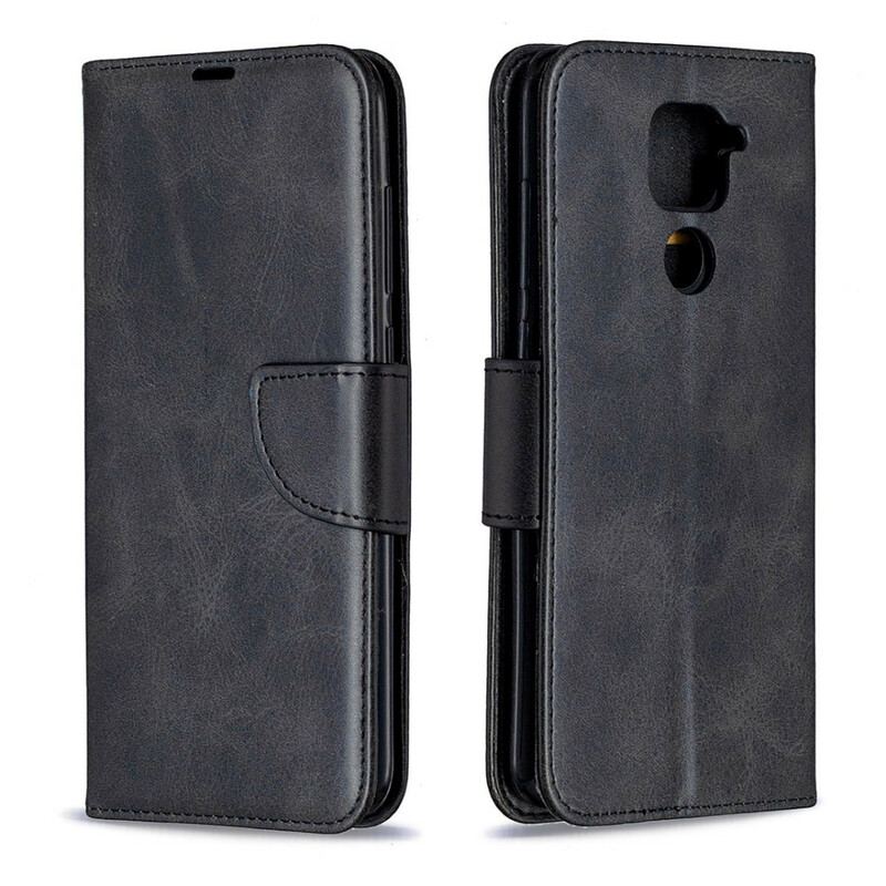 Capa Folio Para Xiaomi Redmi Note 9 Flip Retalho Liso Oblíquo