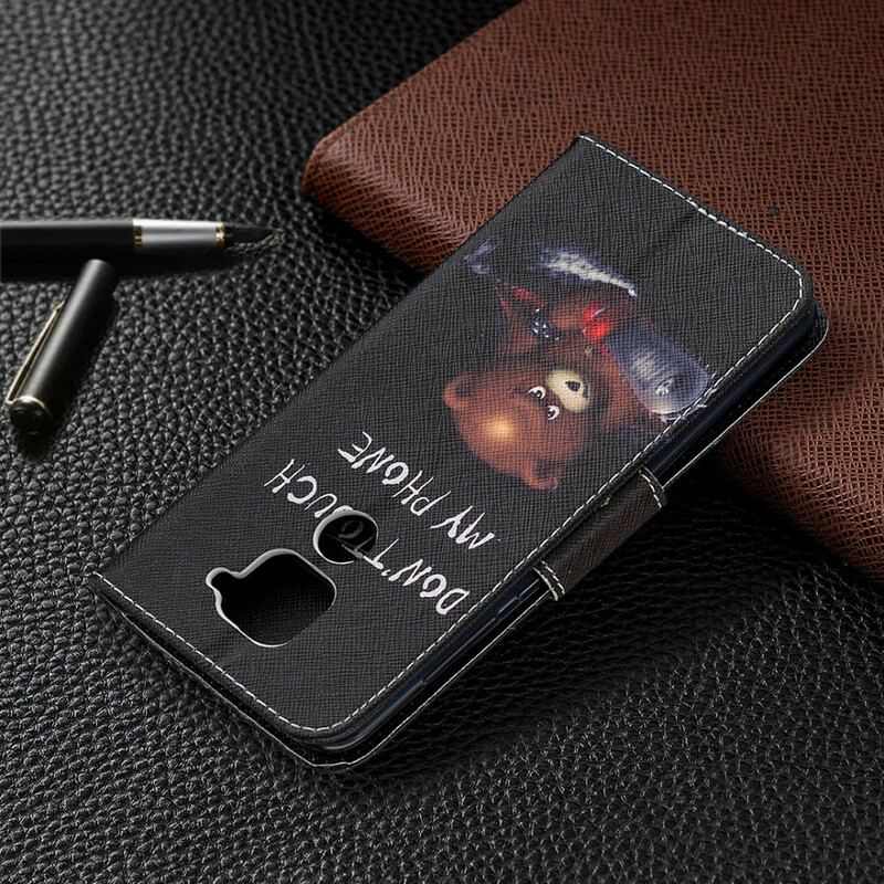 Capa Folio Para Xiaomi Redmi Note 9 Urso Perigoso