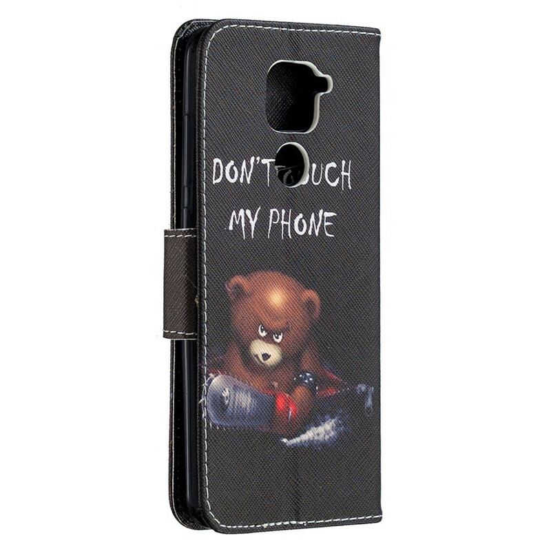 Capa Folio Para Xiaomi Redmi Note 9 Urso Perigoso