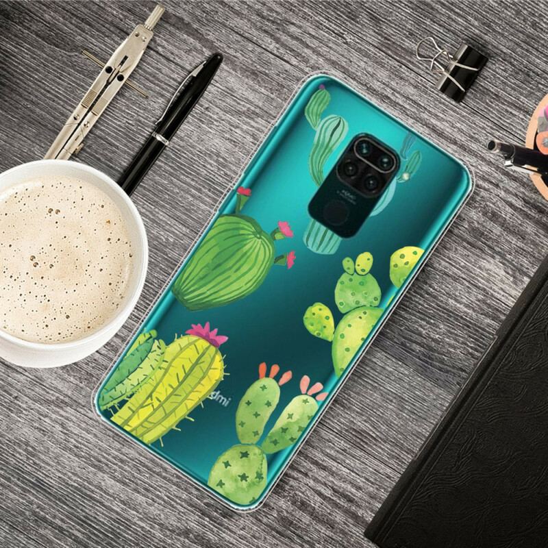 Capa Para Xiaomi Redmi Note 9 Cactos Aquarela