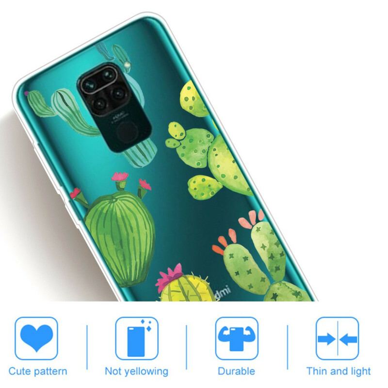 Capa Para Xiaomi Redmi Note 9 Cactos Aquarela