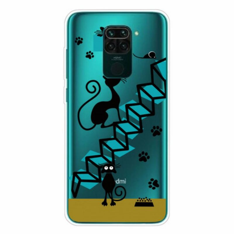 Capa Para Xiaomi Redmi Note 9 Gatos Engraçados