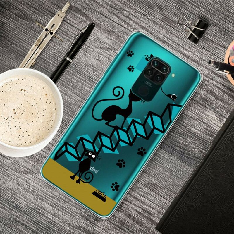 Capa Para Xiaomi Redmi Note 9 Gatos Engraçados