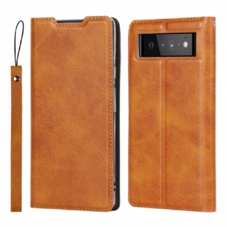 Capa De Celular Para Google Pixel 6 Pro De Cordão Flip Strappy Finesse