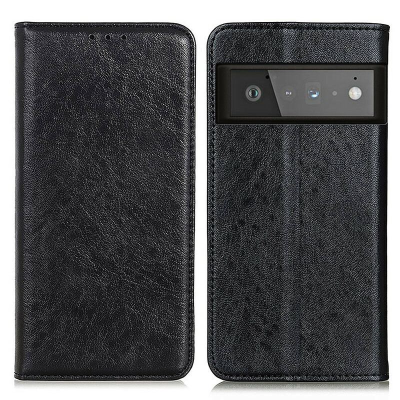 Capa De Celular Para Google Pixel 6 Pro Flip Couro Dividido Texturizado