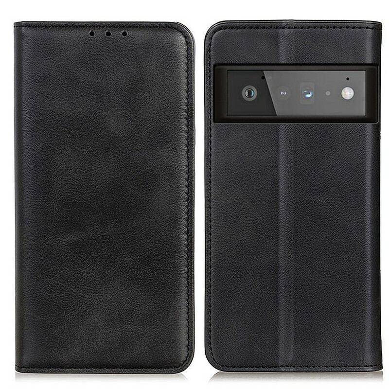 Capa De Celular Para Google Pixel 6 Pro Flip Couro Rachado Fosco