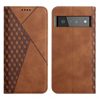 Capa De Celular Para Google Pixel 6 Pro Flip Efeito Geocouro