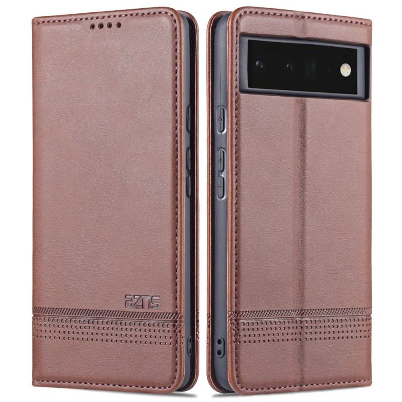 Capa De Celular Para Google Pixel 6 Pro Flip Estilo De Couro Azns