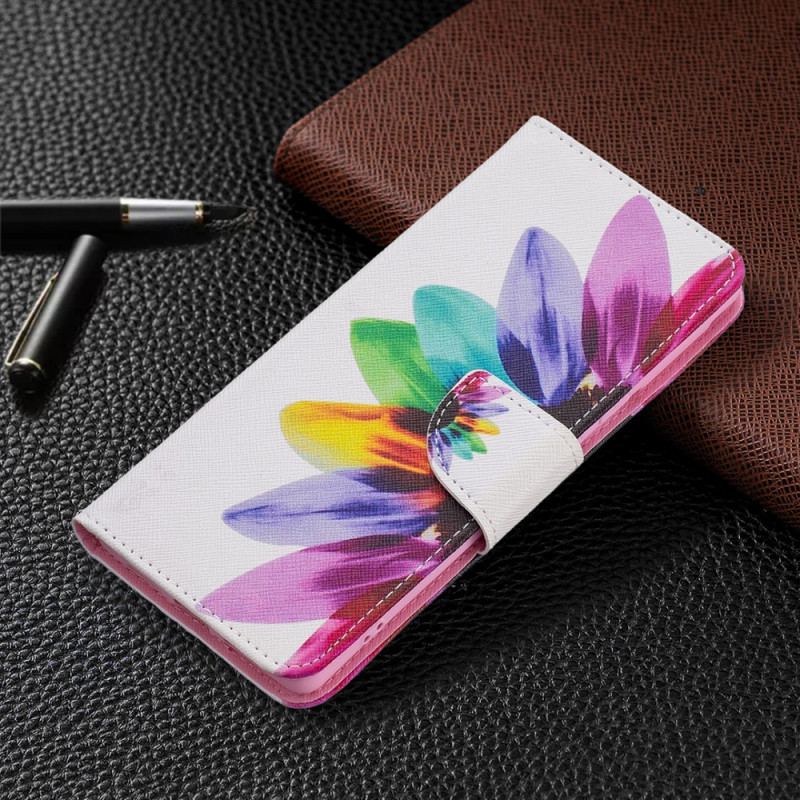 Capa De Celular Para Google Pixel 6 Pro Flip Flor Aquarela