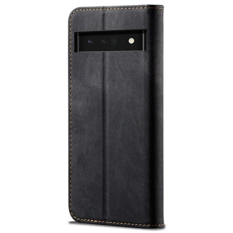 Capa De Celular Para Google Pixel 6 Pro Flip Tecido Jeans