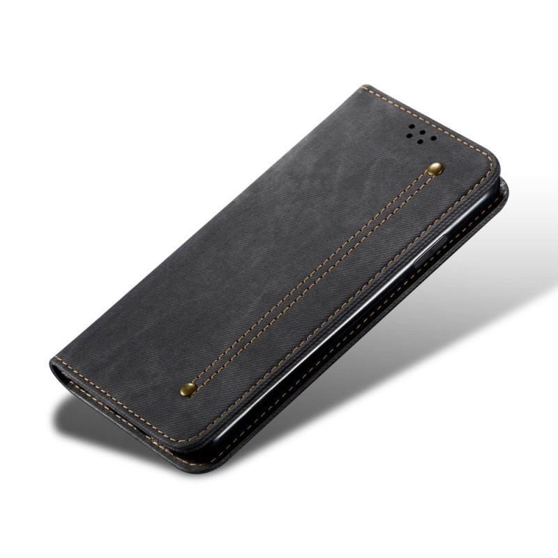 Capa De Celular Para Google Pixel 6 Pro Flip Tecido Jeans