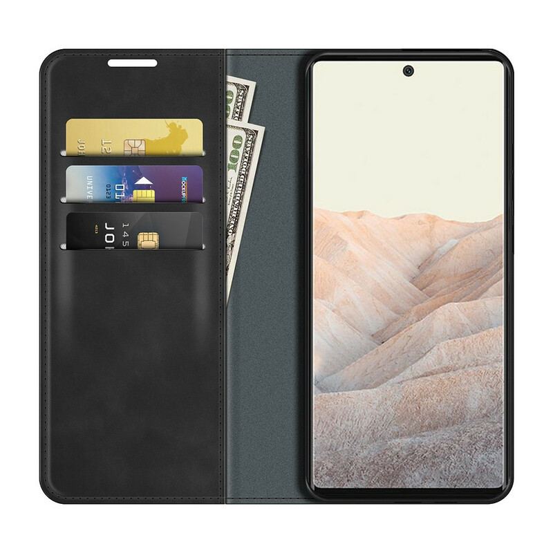 Capa De Celular Para Google Pixel 6 Pro Flip Toque De Pele