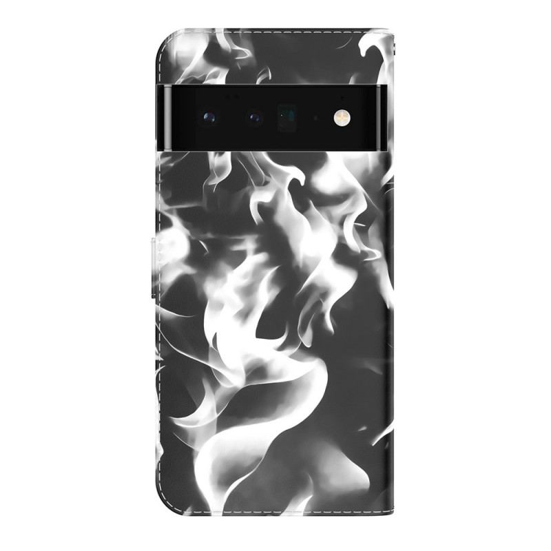 Capa De Couro Para Google Pixel 6 Pro Padrão Abstrato