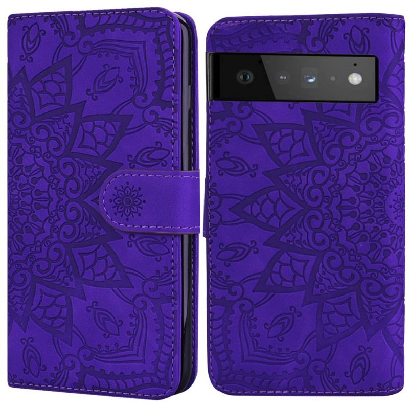 Capa Flip Para Google Pixel 6 Pro Barroco-mandala